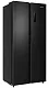 Холодильник отдельностоящий с инвертором MEFERI MFR83BLACK IX TOTAL NO FROST SIDE BY SIDE COMFORT