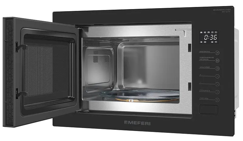 Микроволновая печь встраиваемая MEFERI MMO6025BK MATT ULTRA