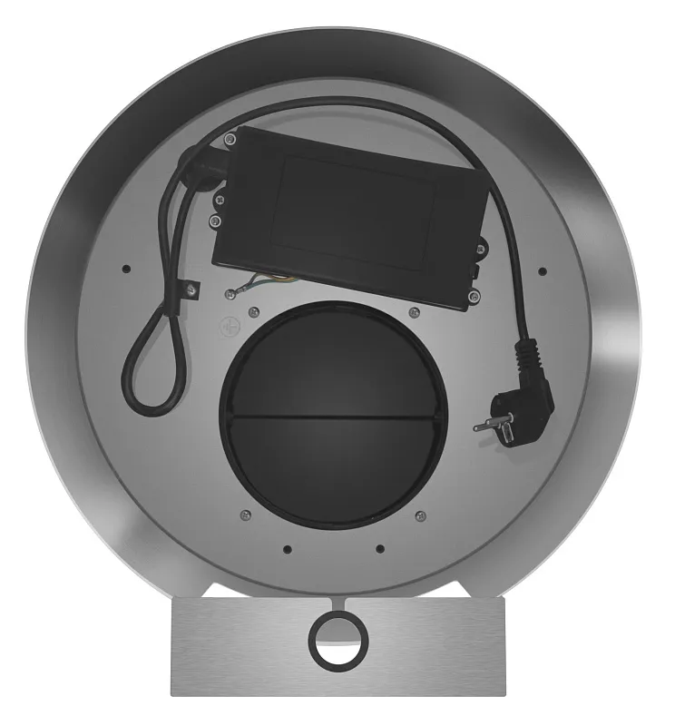 Вытяжка кухонная цилиндрическая настенная MEFERI TUBE35IX COMFORT, 35 см, серая, производительность 1200 м3/ч, 3 скорости, низкий уровень шума, режимы отвод и рециркуляция, гарантия 3 года