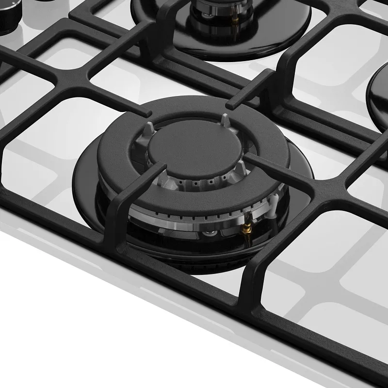 Варочная панель газовая  MEFERI MGH604WH GLASS ULTRA