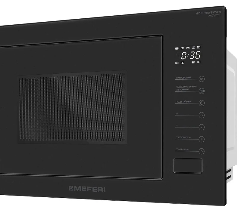 Микроволновая печь встраиваемая MEFERI MMO6025BK MATT ULTRA