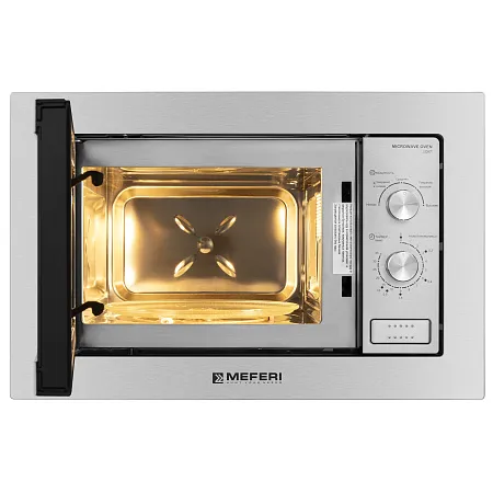 Микроволновая печь встраиваемая MEFERI MMO6020IX LIGHT Микроволновая печь встраиваемая MEFERI MMO6020IX LIGHT
