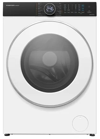 Стиральная машина с сушкой 2 в 1, инвертором и паром MEFERI MFWD1071216WH COMFORT PLUS (модификация 2026 года) отдельностоящая белая, с прямым приводом, загрузка 10 кг стирка, 7 кг сушка