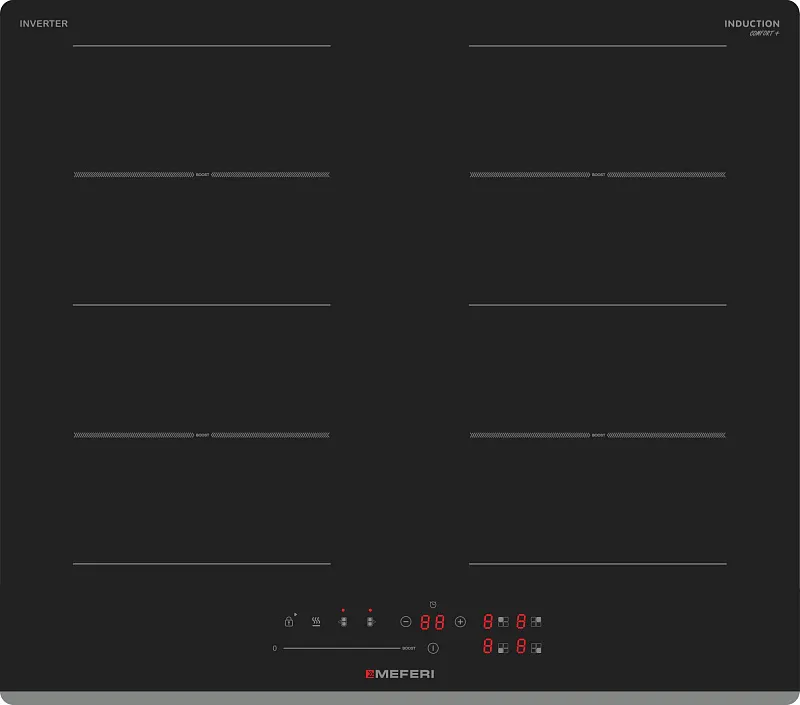Варочная панель индукционная с инвертором MEFERI MIH604BK COMFORT PLUS