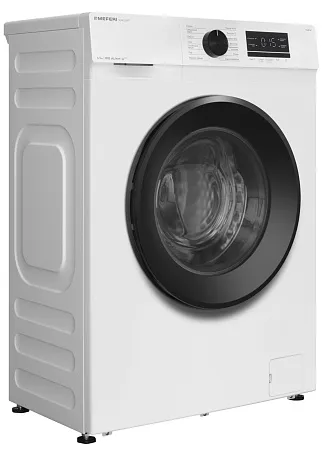 Стиральная машина с инвертором и паром узкая MEFERI MFW061014WH SLIM LIGHT отдельностоящая белая, глубина 34 см, загрузка 6,5 кг Стиральная машина с инвертором и паром узкая MEFERI MFW061014WH SLIM LIGHT отдельностоящая белая, глубина 34 см, загрузка 6,5 кг