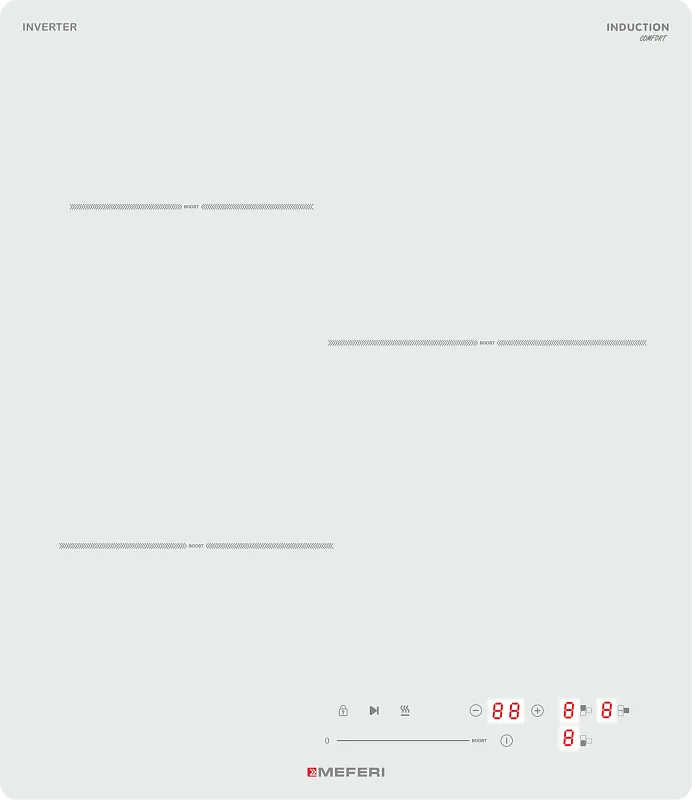 Варочная панель индукционная с инвертором MEFERI MIH453WH COMFORT - изображение varochnaya_panel_induktsionnaya_s_invertorom_mih453wh_comfort  