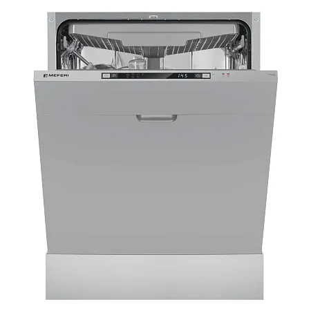 Посудомоечная машина встраиваемая MEFERI MDW6073 ULTRA, 60 см, напольная, 14 комплектов посуды, 7 программ, 3 корзины, луч на полу, внутренняя подсветка, половинная загрузка Посудомоечная машина встраиваемая MEFERI MDW6073 ULTRA, 60 см, напольная, 14 комплектов посуды, 7 программ, 3 корзины, луч на полу, внутренняя подсветка, половинная загрузка