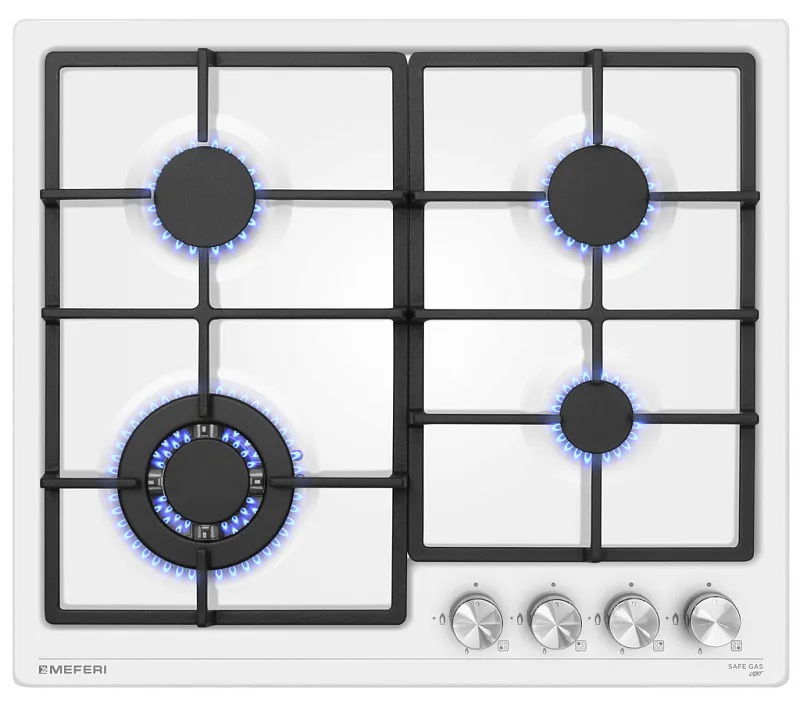 Варочная панель газовая MEFERI MGH604WH LIGHT - изображение varochnaya_panel_gazovaya_mgh604wh_light  