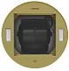 Вытяжка кухонная цилиндрическая настенная MEFERI TUBE35GOLD COMFORT, 35 см, горчично-золотая, производительность 1200 м3/ч, 3 скорости, низкий уровень шума, режимы отвод и рециркуляция, гарантия 3 года
