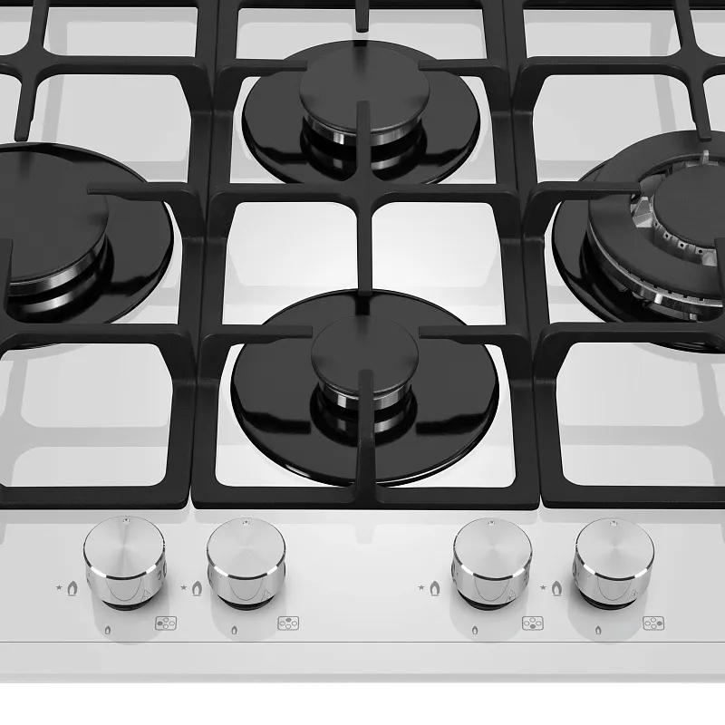 Варочная панель газовая MEFERI MGH604WH GLASS ULTRA