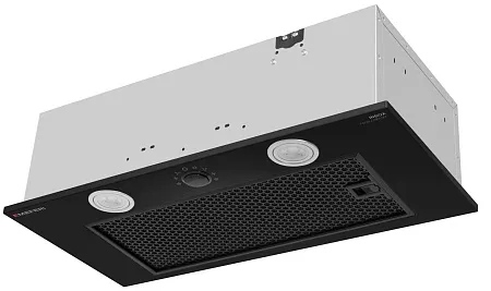Вытяжка кухонная MEFERI INBOX60BK PUSH COMFORT, 60 см, встраиваемая, черная, производительность 950 м3/ч, 3 скорости, с утапливаемым переключателем, низкий уровень шума, режимы отвод и рециркуляция, гарантия 3 года Вытяжка кухонная MEFERI INBOX60BK PUSH COMFORT, 60 см, встраиваемая, черная, производительность 950 м3/ч, 3 скорости, с утапливаемым переключателем, низкий уровень шума, режимы отвод и рециркуляция, гарантия 3 года