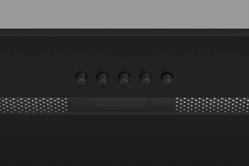 Вытяжка кухонная MEFERI SMARTBOX60BK GLASS POWER, 60 см, встраиваемая, черная, стекло, производительность 900 м3/ч, 3 скорости, низкий уровень шума, режимы отвод и рециркуляция, гарантия 3 года