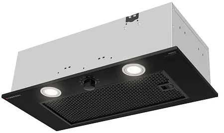 Вытяжка кухонная MEFERI INBOX60BK PUSH COMFORT, 60 см, встраиваемая, черная, производительность 950 м3/ч, 3 скорости, с утапливаемым переключателем, низкий уровень шума, режимы отвод и рециркуляция, гарантия 3 года Вытяжка кухонная MEFERI INBOX60BK PUSH COMFORT, 60 см, встраиваемая, черная, производительность 950 м3/ч, 3 скорости, с утапливаемым переключателем, низкий уровень шума, режимы отвод и рециркуляция, гарантия 3 года