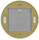 Вытяжка кухонная цилиндрическая настенная MEFERI TUBE35GOLD COMFORT, 35 см, горчично-золотая, производительность 1200 м3/ч, 3 скорости, низкий уровень шума, режимы отвод и рециркуляция, гарантия 3 года