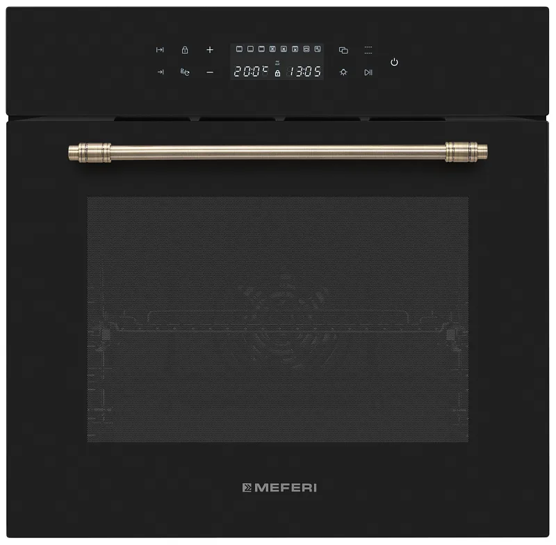 Духовой шкаф электрический MEFERI MEO6010BK MATT RETRO - изображение dukhovoy_shkaf_elektricheskiy_meo6010bk_matt_retro  