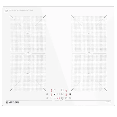Варочная панель индукционная MEFERI MIH604WH ULTRA Варочная панель индукционная MEFERI MIH604WH ULTRA