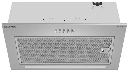 Вытяжка кухонная MEFERI SMARTBOX52IX POWER, 52 см, встраиваемая, серая, производительность 900 м3/ч, 3 скорости, низкий уровень шума, режимы отвод и рециркуляция, гарантия 3 года Вытяжка кухонная MEFERI SMARTBOX52IX POWER, 52 см, встраиваемая, серая, производительность 900 м3/ч, 3 скорости, низкий уровень шума, режимы отвод и рециркуляция, гарантия 3 года