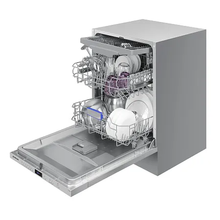 Посудомоечная машина встраиваемая MEFERI MDW6063 POWER, 60 см, напольная, 14 комплектов посуды, 6 программ, 3 корзины, половинная загрузка, отсрочка, таймер, защита от протечек Посудомоечная машина встраиваемая MEFERI MDW6063 POWER, 60 см, напольная, 14 комплектов посуды, 6 программ, 3 корзины, половинная загрузка, отсрочка, таймер, защита от протечек