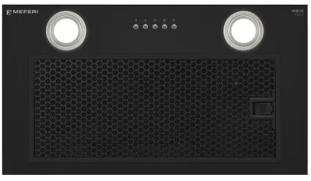 Вытяжка кухонная MEFERI INBOX52BK POWER, 52 см, встраиваемая, черная, производительность 900 м3/ч, 3 скорости, низкий уровень шума, режимы отвод и рециркуляция, гарантия 3 года Вытяжка кухонная MEFERI INBOX52BK POWER, 52 см, встраиваемая, черная, производительность 900 м3/ч, 3 скорости, низкий уровень шума, режимы отвод и рециркуляция, гарантия 3 года