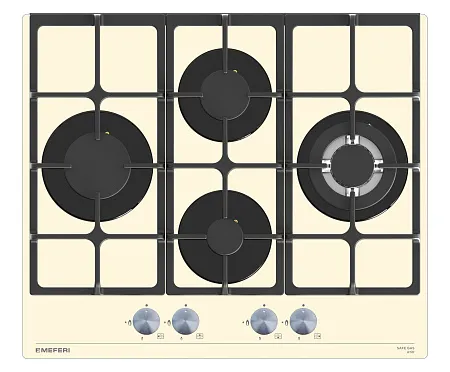 Варочная панель газовая MEFERI MGH604BG GLASS ULTRA
