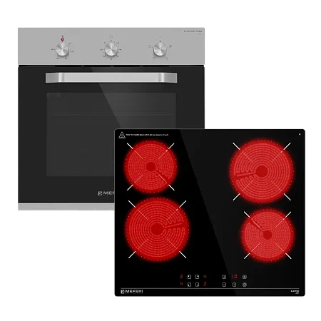 Комплект встраиваемой техники 60см нержавеющая сталь MEFERI MS60IX02 Комплект встраиваемой техники 60см нержавеющая сталь MEFERI MS60IX02