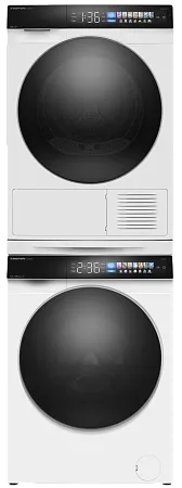 Колонна из стиральной и сушильной машин белая MEFERI MS10WH82 COMFORT