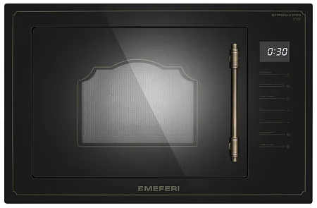 Микроволновая печь встраиваемая MEFERI MMO6025BK RETRO Микроволновая печь встраиваемая MEFERI MMO6025BK RETRO
