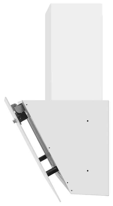 Вытяжка кухонная MEFERI AIRBOX45WH LIGHT, 45 см, наклонная, белая, стекло, производительность 650 м3/ч, 3 скорости, низкий уровень шума, режимы отвод и рециркуляция, гарантия 3 года