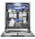 Посудомоечная машина встраиваемая MEFERI MDW6073 COMFORT (модификация 2026 года) 60 см, напольная, 14 комплектов посуды, 7 программ, 3 корзины, автооткрывание, аквастоп, луч на полу, внутренняя подсветка