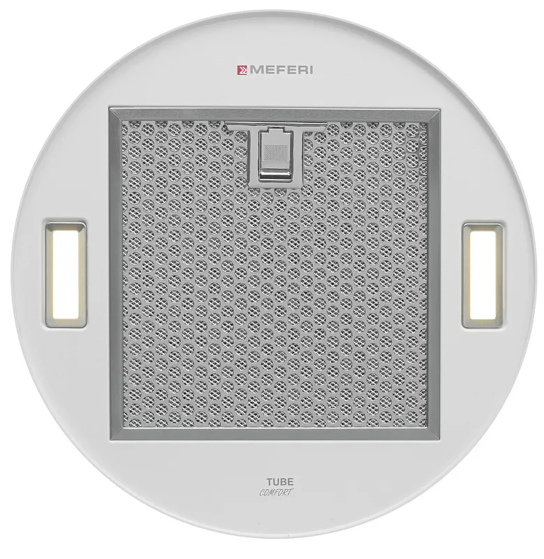 Вытяжка кухонная цилиндрическая настенная MEFERI TUBE35WH COMFORT, 35 см, белая, производительность 1200 м3/ч, 3 скорости, низкий уровень шума, режимы отвод и рециркуляция, гарантия 3 года