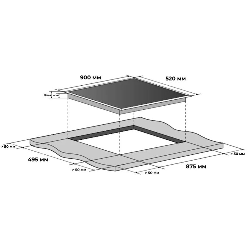 Варочная панель индукционная MEFERI MIH905BK ULTRA (Модификация 2025 года)