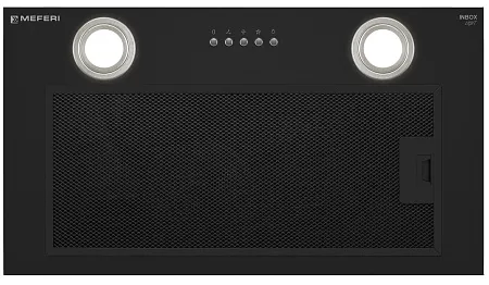 Вытяжка кухонная MEFERI INBOX52BK LIGHT, 52 см, встраиваемая, черная, производительность 650 м3/ч, 3 скорости, низкий уровень шума, режимы отвод и рециркуляция, гарантия 3 года Вытяжка кухонная MEFERI INBOX52BK LIGHT, 52 см, встраиваемая, черная, производительность 650 м3/ч, 3 скорости, низкий уровень шума, режимы отвод и рециркуляция, гарантия 3 года