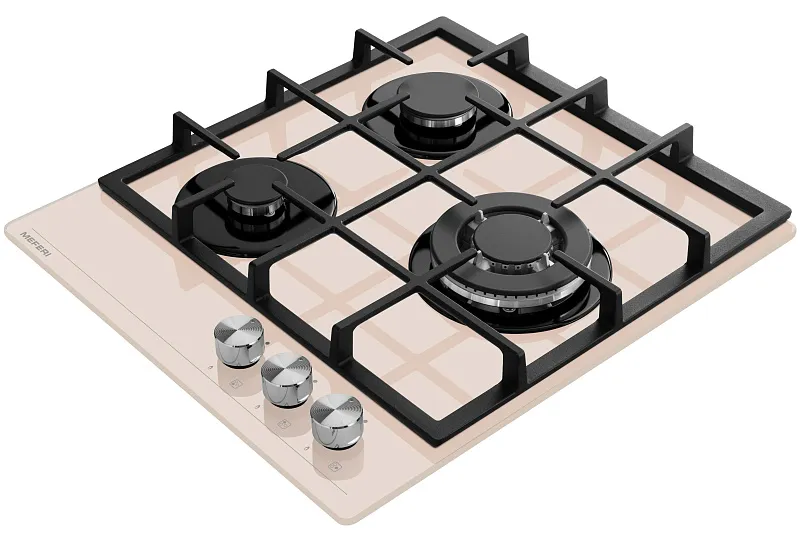 Варочная панель газовая MEFERI MGH453BG GLASS POWER