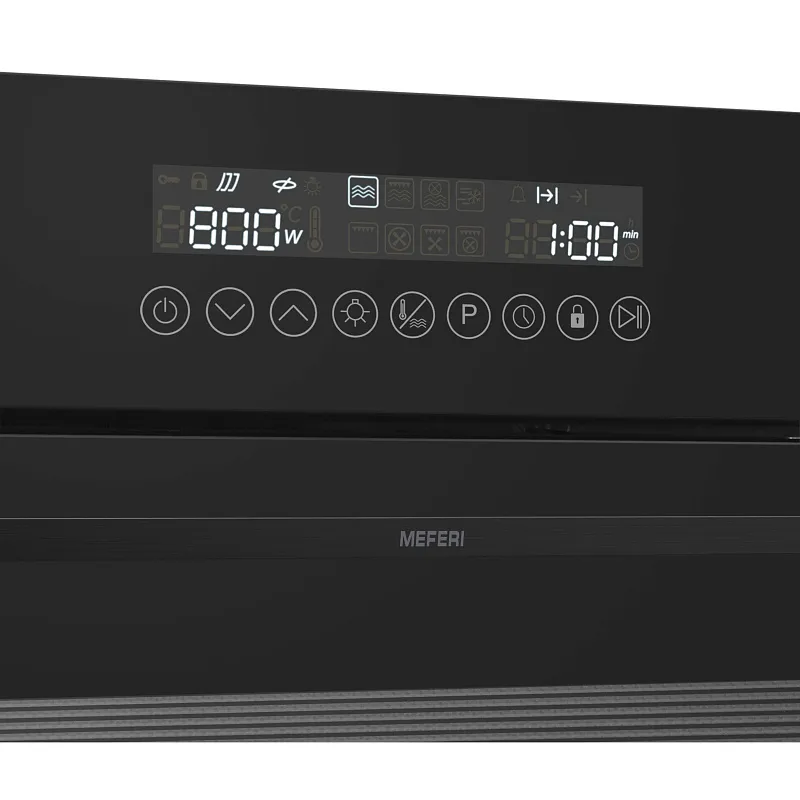 Духовой шкаф электрический MEFERI MEO608BK MICROWAVE