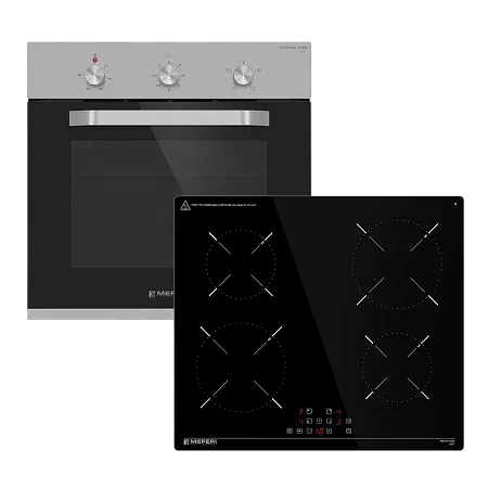 Комплект встраиваемой техники 60см нержавеющая сталь MEFERI MS60IX03