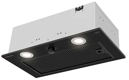 Вытяжка кухонная MEFERI INBOX52BK PUSH COMFORT, 52 см, встраиваемая, черная, производительность 950 м3/ч, 3 скорости, с утапливаемым переключателем, низкий уровень шума, режимы отвод и рециркуляция, гарантия 3 года Вытяжка кухонная MEFERI INBOX52BK PUSH COMFORT, 52 см, встраиваемая, черная, производительность 950 м3/ч, 3 скорости, с утапливаемым переключателем, низкий уровень шума, режимы отвод и рециркуляция, гарантия 3 года