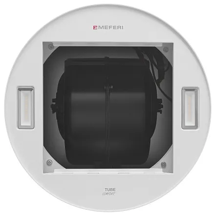 Вытяжка кухонная цилиндрическая настенная MEFERI TUBE35WH COMFORT, 35 см, белая, производительность 1200 м3/ч, 3 скорости, низкий уровень шума, режимы отвод и рециркуляция, гарантия 3 года Вытяжка кухонная цилиндрическая настенная MEFERI TUBE35WH COMFORT, 35 см, белая, производительность 1200 м3/ч, 3 скорости, низкий уровень шума, режимы отвод и рециркуляция, гарантия 3 года