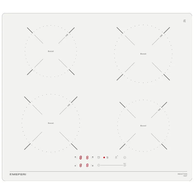 Варочная панель индукционная MEFERI MIH604WH POWER (Модификация 2025 года) - изображение varochnaya_panel_induktsionnaya_mih604wh_power  