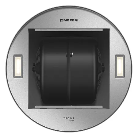 Вытяжка кухонная цилиндрическая островная MEFERI TUBE35IX ISLA ULTRA, 35 см, серая, производительность 1200 м3/ч, 3 скорости, низкий уровень шума, режимы отвод и рециркуляция, гарантия 3 года Вытяжка кухонная цилиндрическая островная MEFERI TUBE35IX ISLA ULTRA, 35 см, серая, производительность 1200 м3/ч, 3 скорости, низкий уровень шума, режимы отвод и рециркуляция, гарантия 3 года
