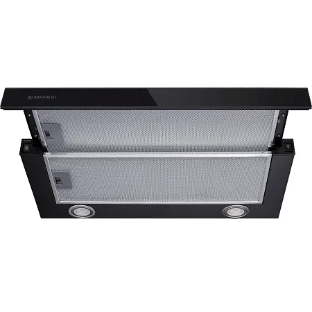Вытяжка телескопическая кухонная MEFERI SLIDEBOX60BK GLASS ULTRA, 60 см, черная, стекло, производительность 850 м3/ч, 2 скорости, низкий уровень шума, режимы отвод и рециркуляция, гарантия 3 года Вытяжка телескопическая кухонная MEFERI SLIDEBOX60BK GLASS ULTRA, 60 см, черная, стекло, производительность 850 м3/ч, 2 скорости, низкий уровень шума, режимы отвод и рециркуляция, гарантия 3 года