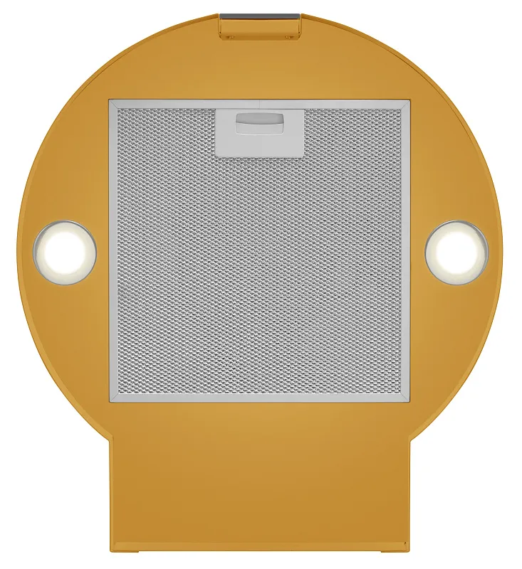 Вытяжка кухонная цилиндрическая настенная MEFERI TUBE40GOLD COMFORT PLUS, 40 см, золотая, производительность 1200 м3/ч, 5 скоростей, режимы отвод и рециркуляция, сенсорное управление, гарантия 3 года