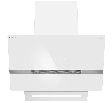 Вытяжка кухонная MEFERI AIRBOX60WH COMFORT PLUS, 60 см, наклонная, белая, стекло, производительность 1200 м3/ч, 3 скорости, низкий уровень шума, режимы отвод и рециркуляция, гарантия 3 года Вытяжка кухонная MEFERI AIRBOX60WH COMFORT PLUS, 60 см, наклонная, белая, стекло, производительность 1200 м3/ч, 3 скорости, низкий уровень шума, режимы отвод и рециркуляция, гарантия 3 года