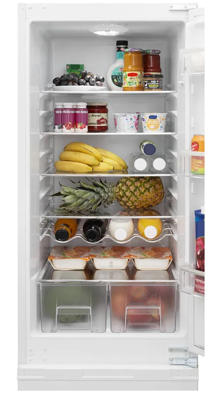 Холодильник встраиваемый MEFERI MBR177 LOW FROST LIGHT (модификация 2025), двухкамерный, двухдверный, перенавешиваемые двери, с зоной свежести