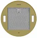 Вытяжка кухонная цилиндрическая настенная MEFERI TUBE35GOLD COMFORT, 35 см, горчично-золотая, производительность 1200 м3/ч, 3 скорости, низкий уровень шума, режимы отвод и рециркуляция, гарантия 3 года