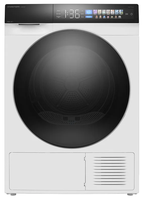 Фото sushilnaya_mashina_s_invertorom_i_teplovym_nasosom_mdr1016wh_hp_comfort на сайте meferi-home.ru Сушильная машина с инвертором и тепловым насосом MEFERI MDR1016WH HP COMFORT - изображение sushilnaya_mashina_s_invertorom_i_teplovym_nasosom_mdr1016wh_hp_comfort