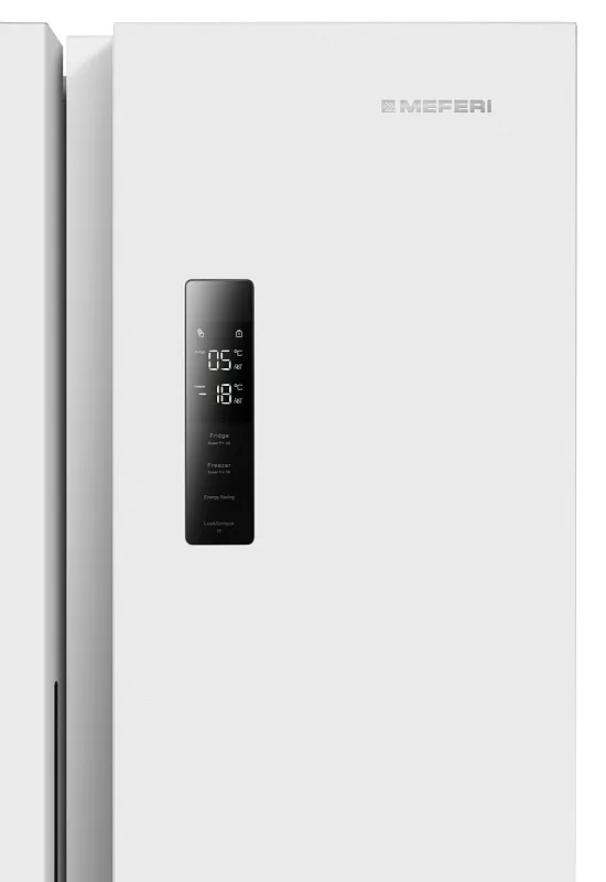 Холодильник отдельностоящий с инвертором MEFERI MFR83WH TOTAL NO FROST SIDE BY SIDE COMFORT