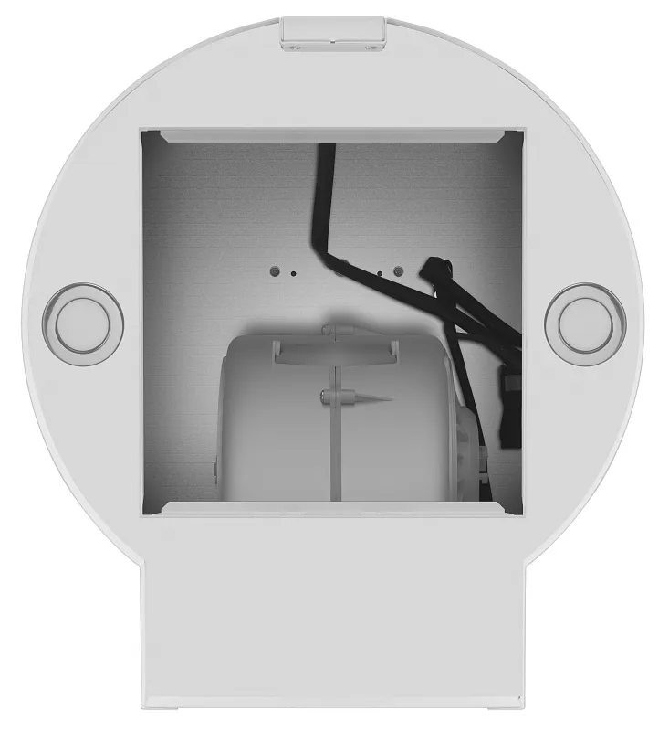 Вытяжка кухонная цилиндрическая настенная MEFERI TUBE40WH POWER, 40 см, белая, производительность 850 м3/ч, 3 скорости, низкий уровень шума, режимы отвод и рециркуляция, гарантия 3 года