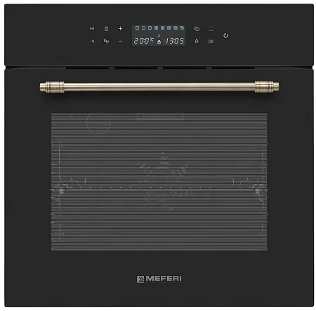 Духовой шкаф электрический MEFERI MEO6010BK RETRO