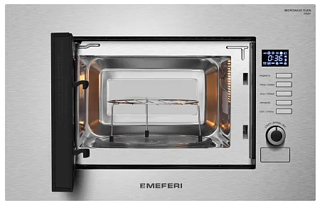 Микроволновая печь встраиваемая MEFERI MMO6020IX SLIM POWER Микроволновая печь встраиваемая MEFERI MMO6020IX SLIM POWER