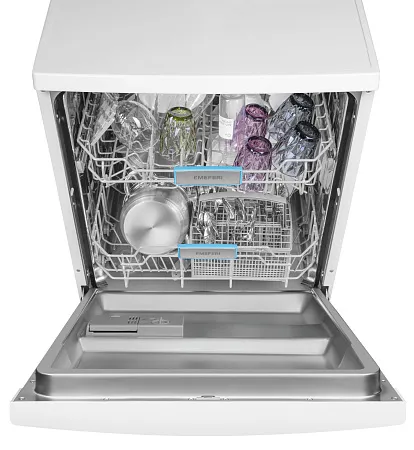 Посудомоечная машина отдельностоящая MEFERI MDW6062WH FS LIGHT, 60 см, напольная, 12 комплектов посуды, 6 программ, 2 корзины, половинная загрузка, отсрочка, защита от протечек, внутренняя подсветка Посудомоечная машина отдельностоящая MEFERI MDW6062WH FS LIGHT, 60 см, напольная, 12 комплектов посуды, 6 программ, 2 корзины, половинная загрузка, отсрочка, защита от протечек, внутренняя подсветка